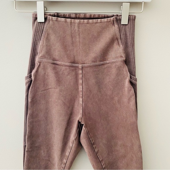 aerie Hi-Rise Leggings Brown Sz Small - Picture 2 of 9